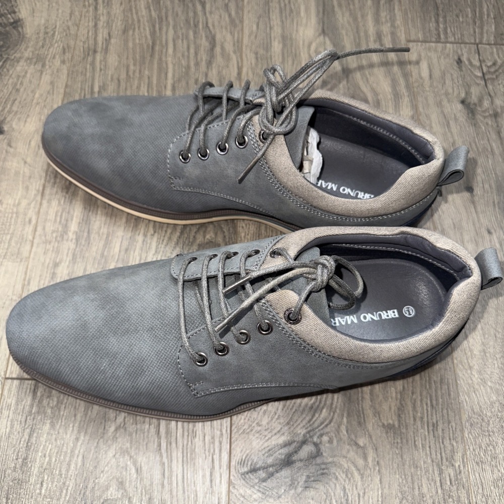 Bruno Marc Men's Dress Shoes Casual Business Oxford, Grey‎ Men US Size 8.5